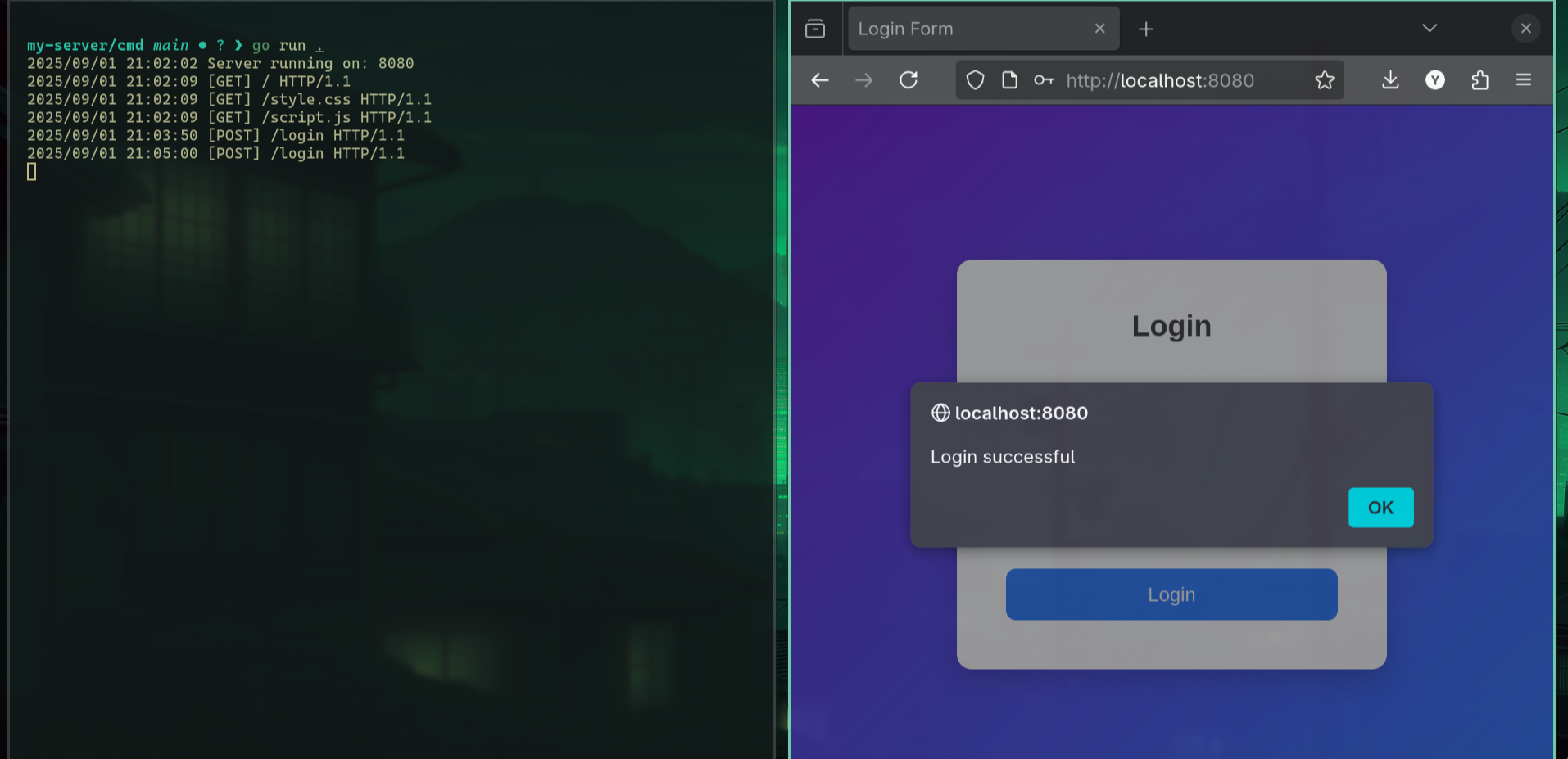 Remember, we can also see the logs thanks to the middleware.